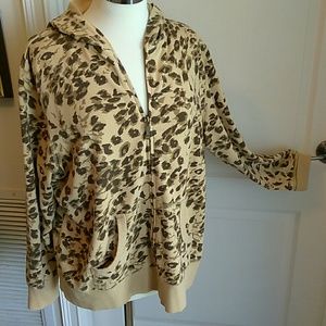 Style & Co Leapard Print Jacket/Hood